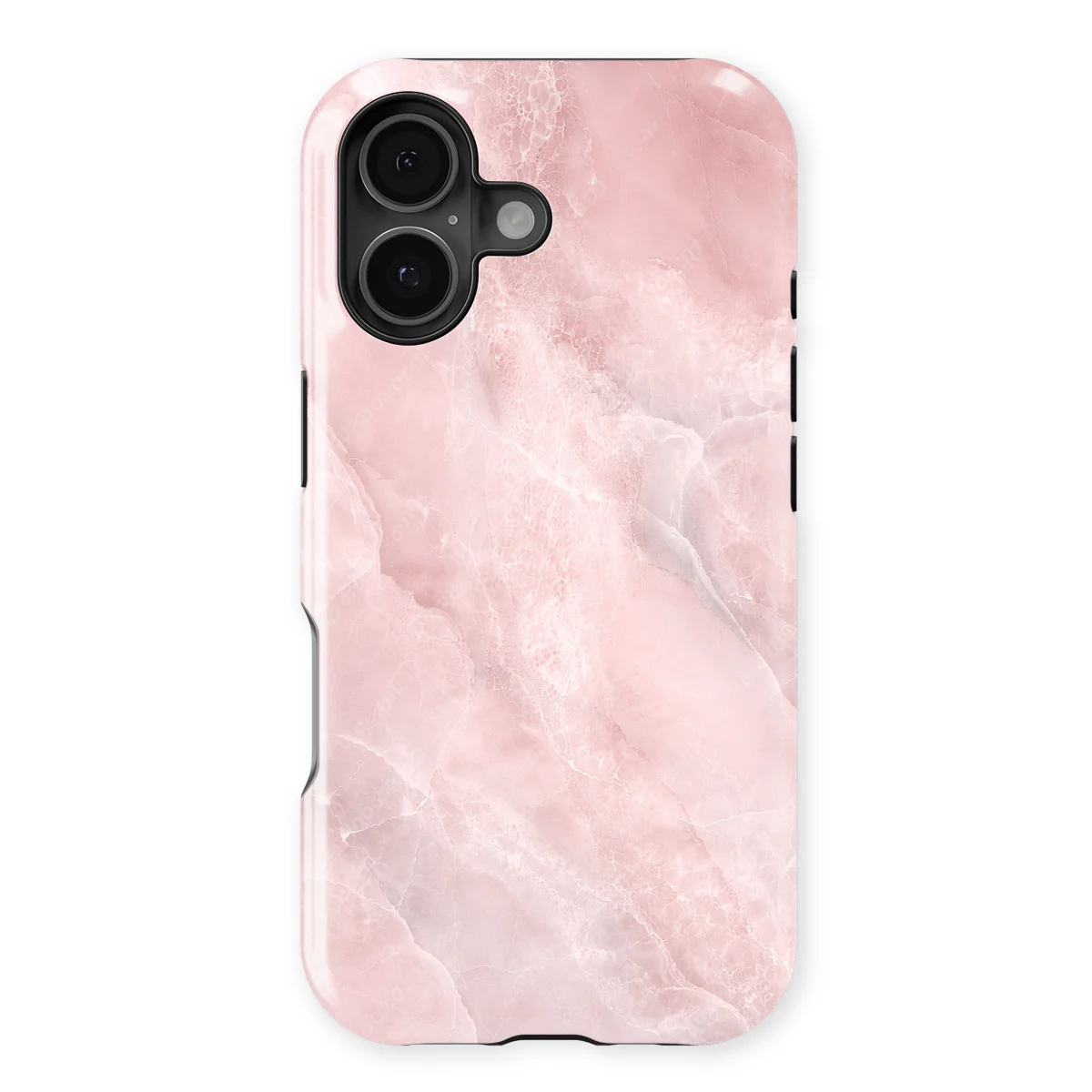 Marble Moods - Blush Marble - Pink case for iPhone 16 Plus - Image 1