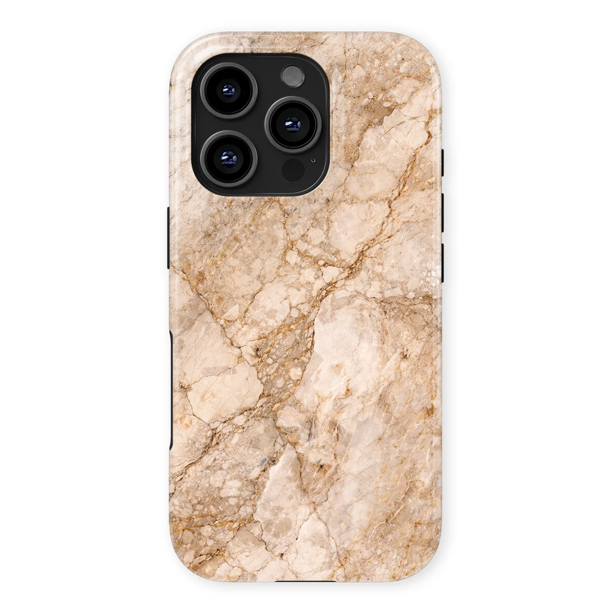 Marble Moods - Champagne Marble - Brown case for iPhone 16 Pro - Image 1