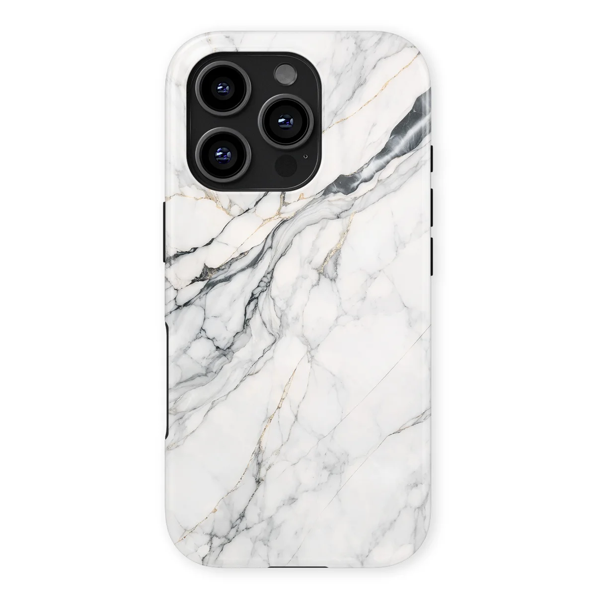 Marble Moods - Classic White Marble - White case for iPhone 16 Pro - Image 1