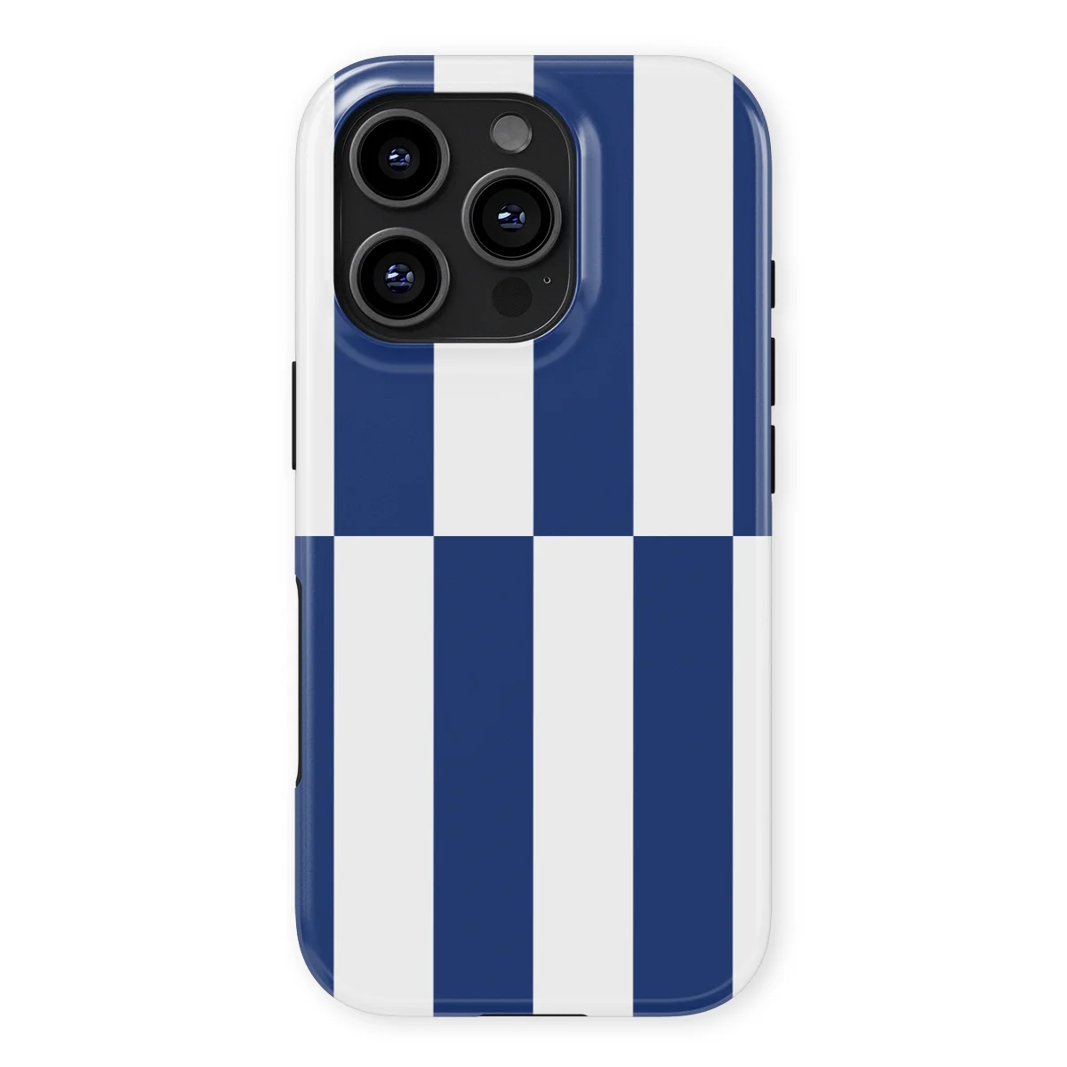 Offset Stripe - Marina Drift - Blue/White/Multicolor case for iPhone 16 Pro - Image 1