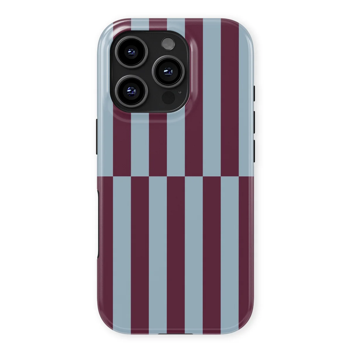 Offset Stripe - Merlot Mist - Blue/Purple/Multicolor for iPhone 16 Pro