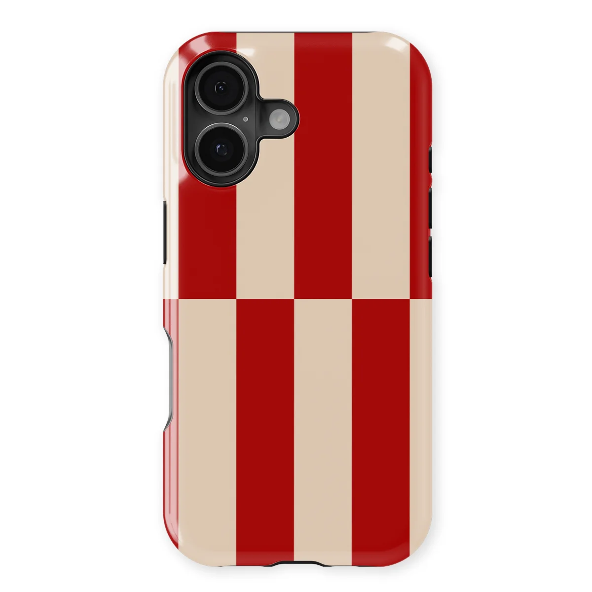 Offset Stripe - Scarlet Sand - Beige/Red/Multicolor for iPhone 17