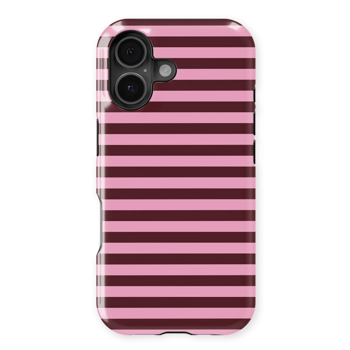 Studio Stripes - Berry Bloom - Red/Pink/Multicolor case for iPhone 17 - Image 1