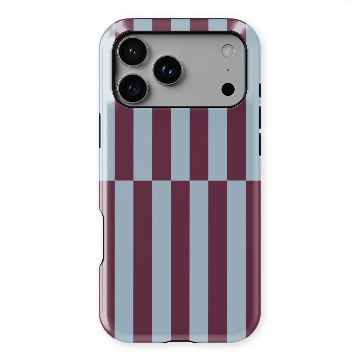 Offset Stripe - Merlot Mist - Blue/Purple/Multicolor for iPhone 17 Pro Max