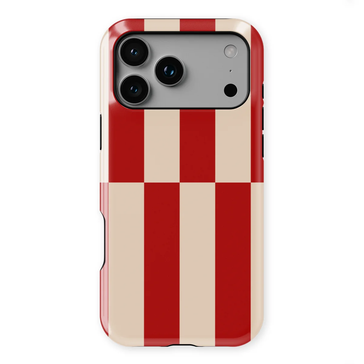 Offset Stripe - Scarlet Sand - Beige/Red/Multicolor for iPhone 17 Pro Max