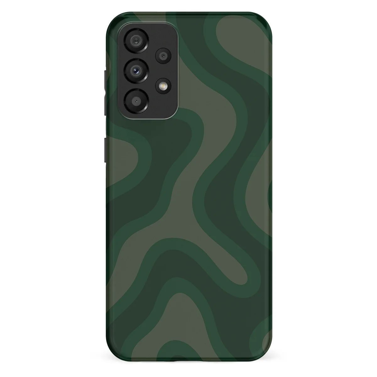 Curvy Lines - Evergreen Drift - Green case for Galaxy A33 - Image 1
