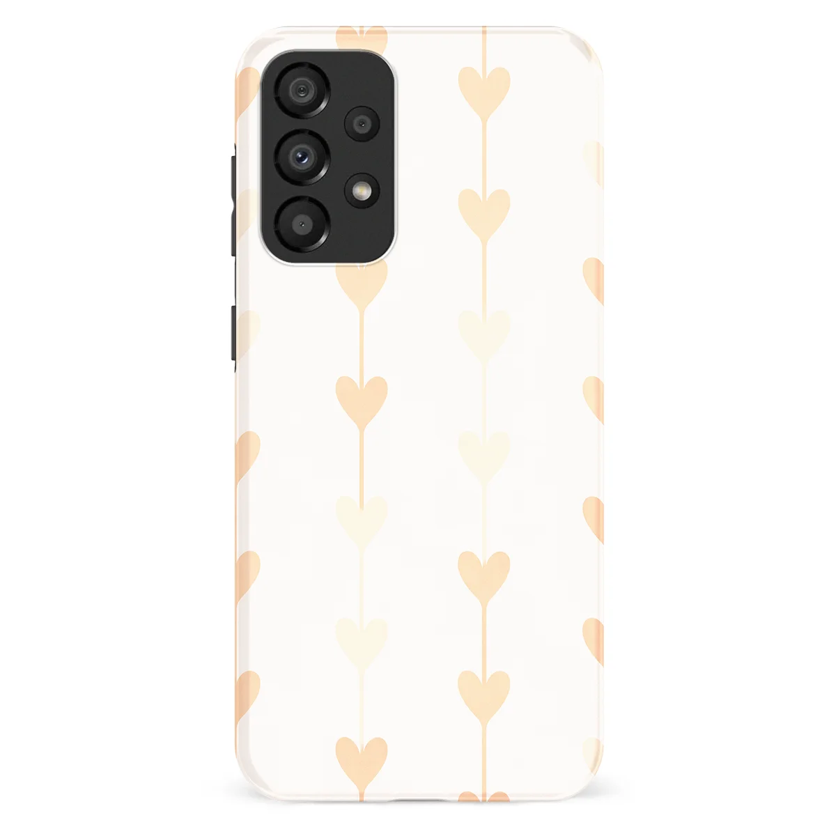 Little Love - Vertical Hearts - Pink/Multicolor case for Galaxy A33 - Image 1