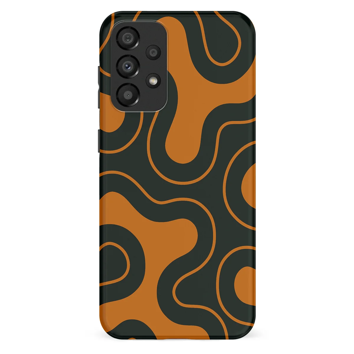 Motion Flow - Organic Circuit - Orange/Black case for Galaxy A33 - Image 1
