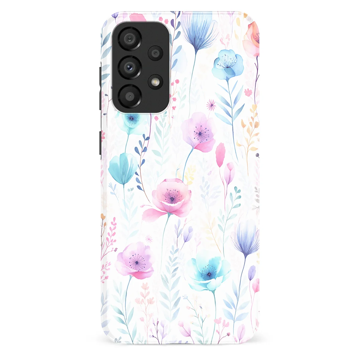 Watercolor Flowers - Blooming Dream - Blue/Purple/Multicolor case for Galaxy A33 - Image 1