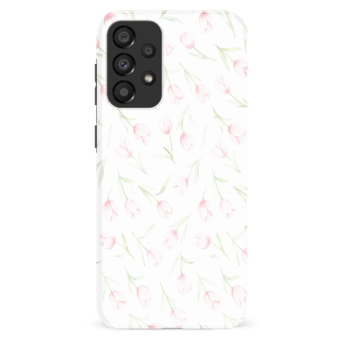 Watercolor Flowers - Soft Tulips - Pink/Green/Multicolor case for Galaxy A33 - Image 1