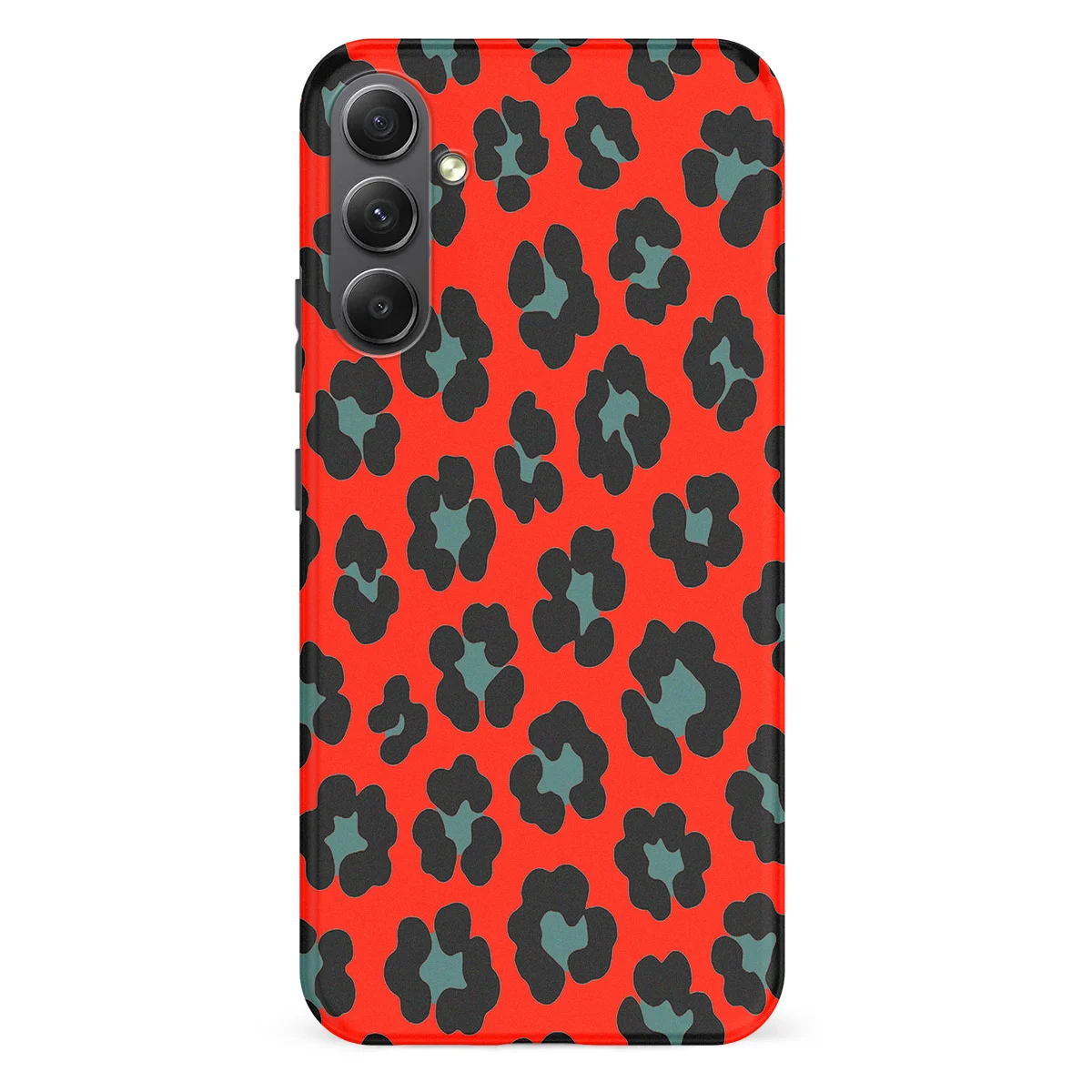 Animals - Jungle Blaze - Red/Blue case for Galaxy A34 - Image 1