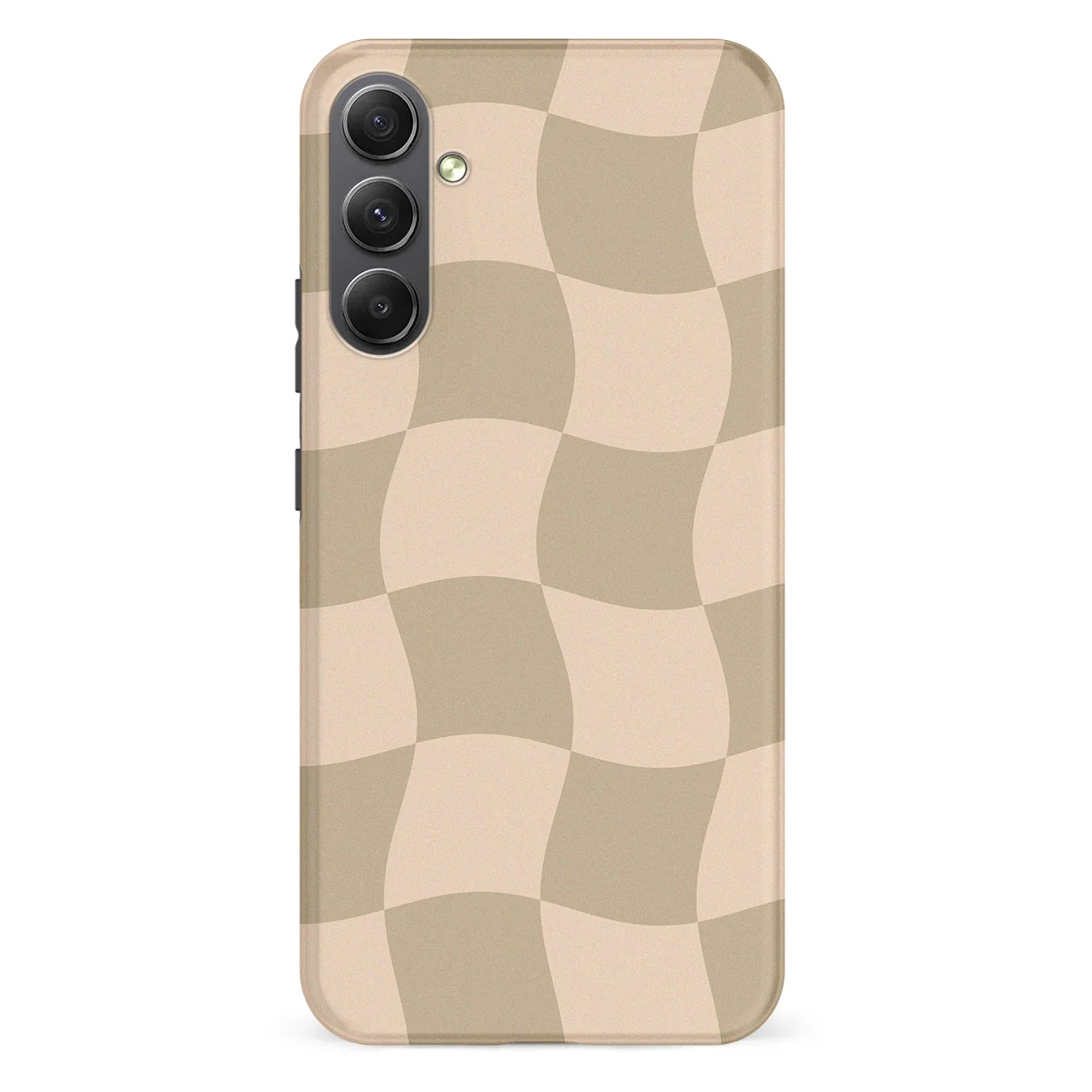 Checkered Warp - Sandwave - Brown/Grey case for Galaxy A34 - Image 1