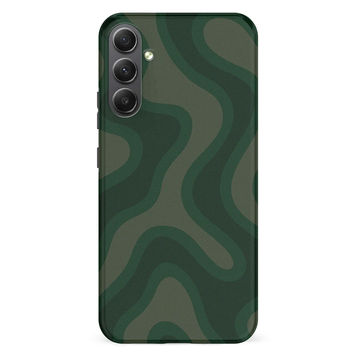 Curvy Lines - Evergreen Drift - Green case for Galaxy A34 - Image 1