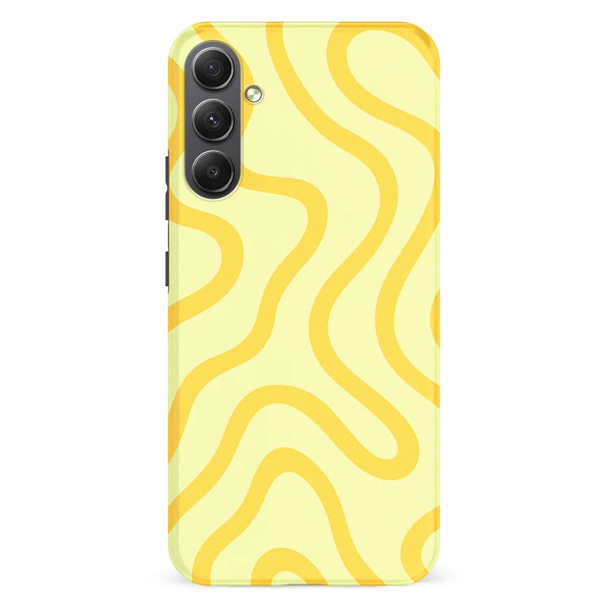 Curvy Lines - Lemon Loop - Yellow for Galaxy A34