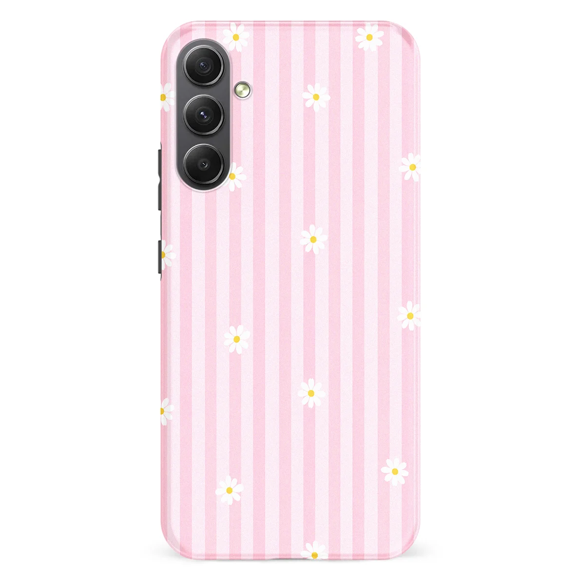 Happy Stripes - Daisy Blush - Pink case for Galaxy A34 - Image 1
