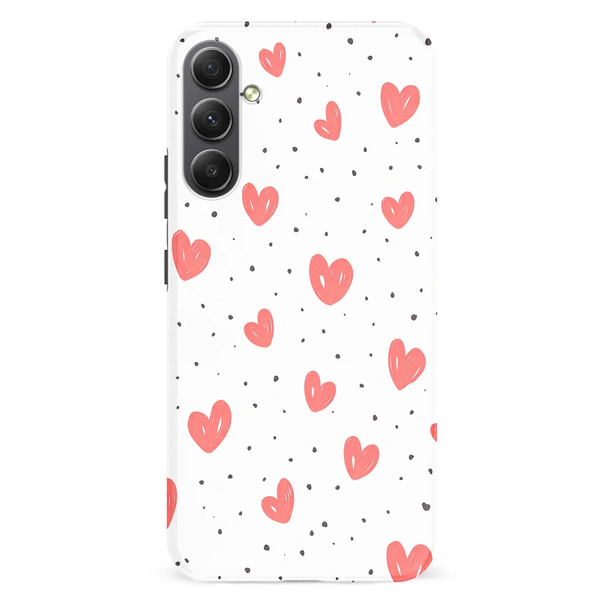Little Love - Cherry Hearts - White/Red/Multicolor case for Galaxy A34 - Image 1