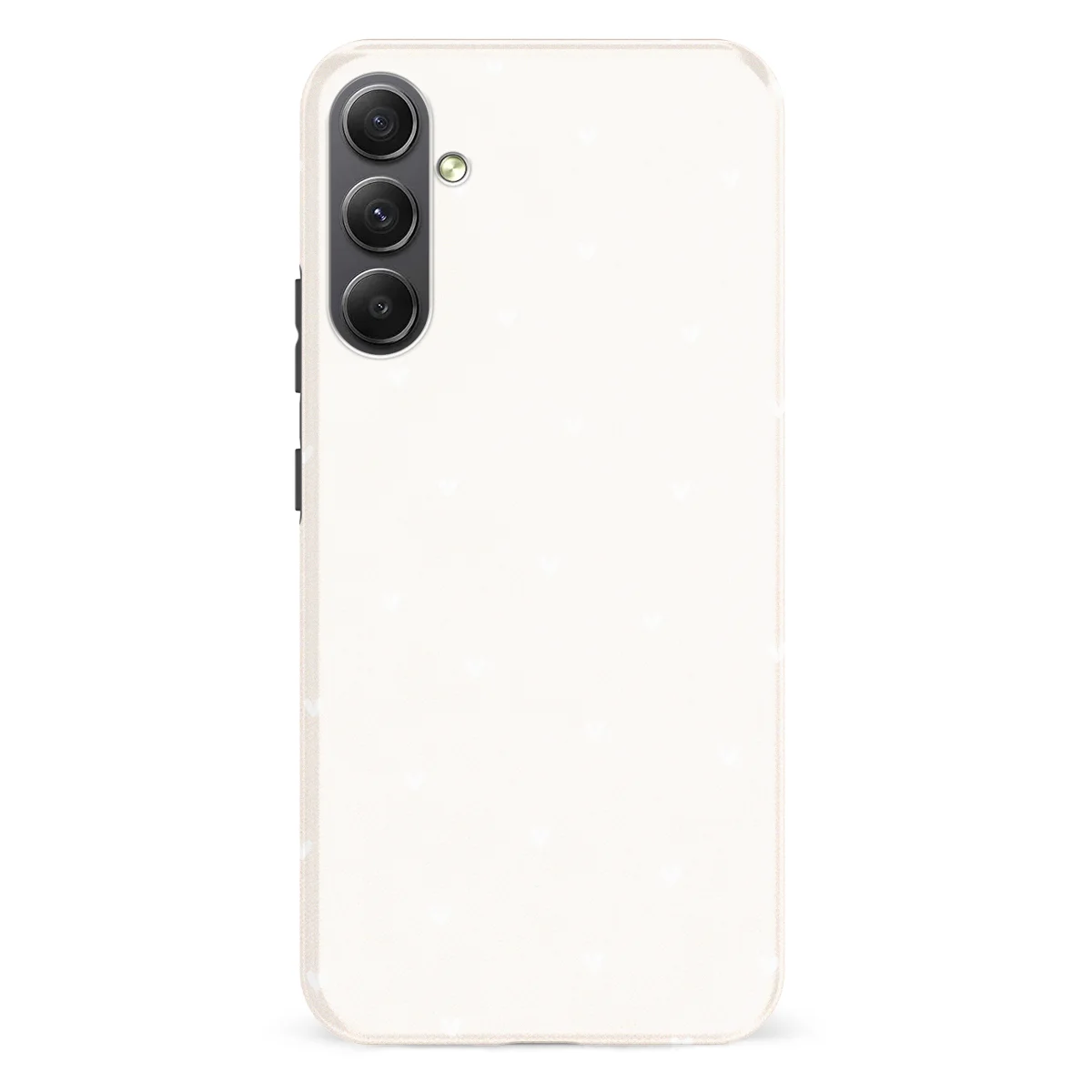 Little Love - Ivory Hearts - White case for Galaxy A34 - Image 1