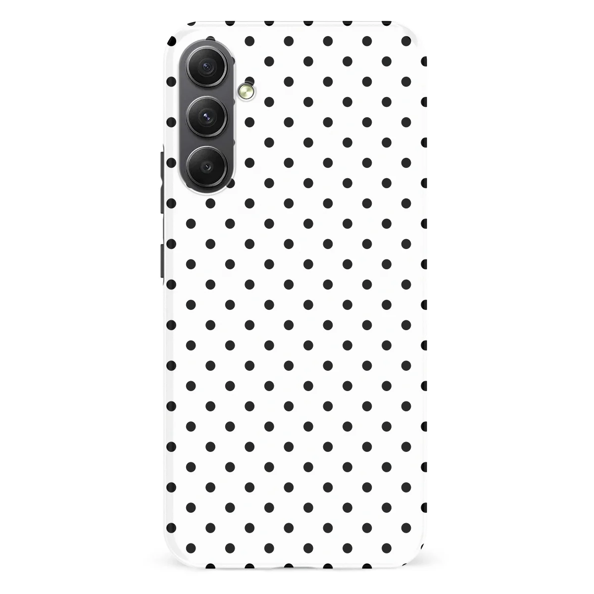 Polka Dots - Mono Dots - White/Black case for Galaxy A34 - Image 1