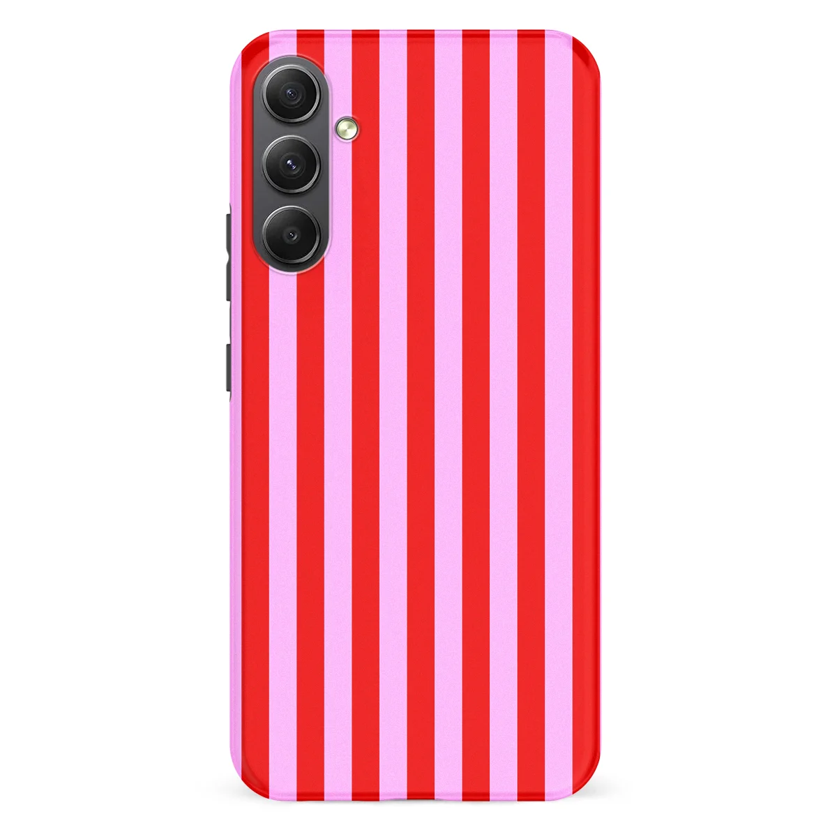 Stripes - Candy Stripes - Red/Pink/Multicolor case for Galaxy A34 - Image 1