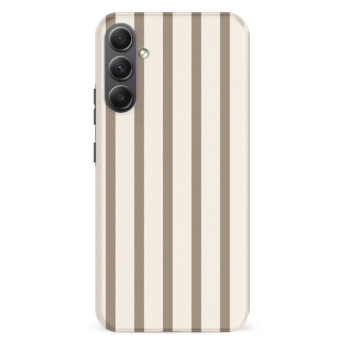 Stripes - Linen Wood - Beige/Brown case for Galaxy A34 - Image 1