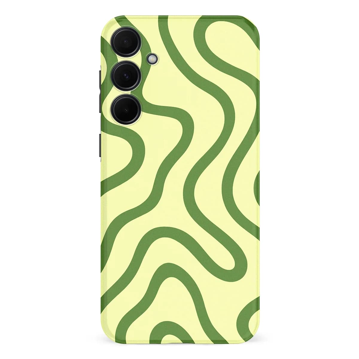 Curvy Lines - Leaf Loop - Green for Galaxy A35