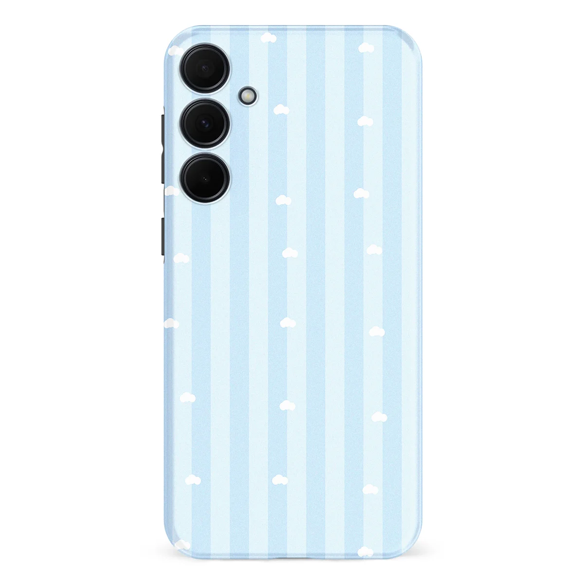 Happy Stripes - Cotton Sky - Blue case for Galaxy A35 - Image 1