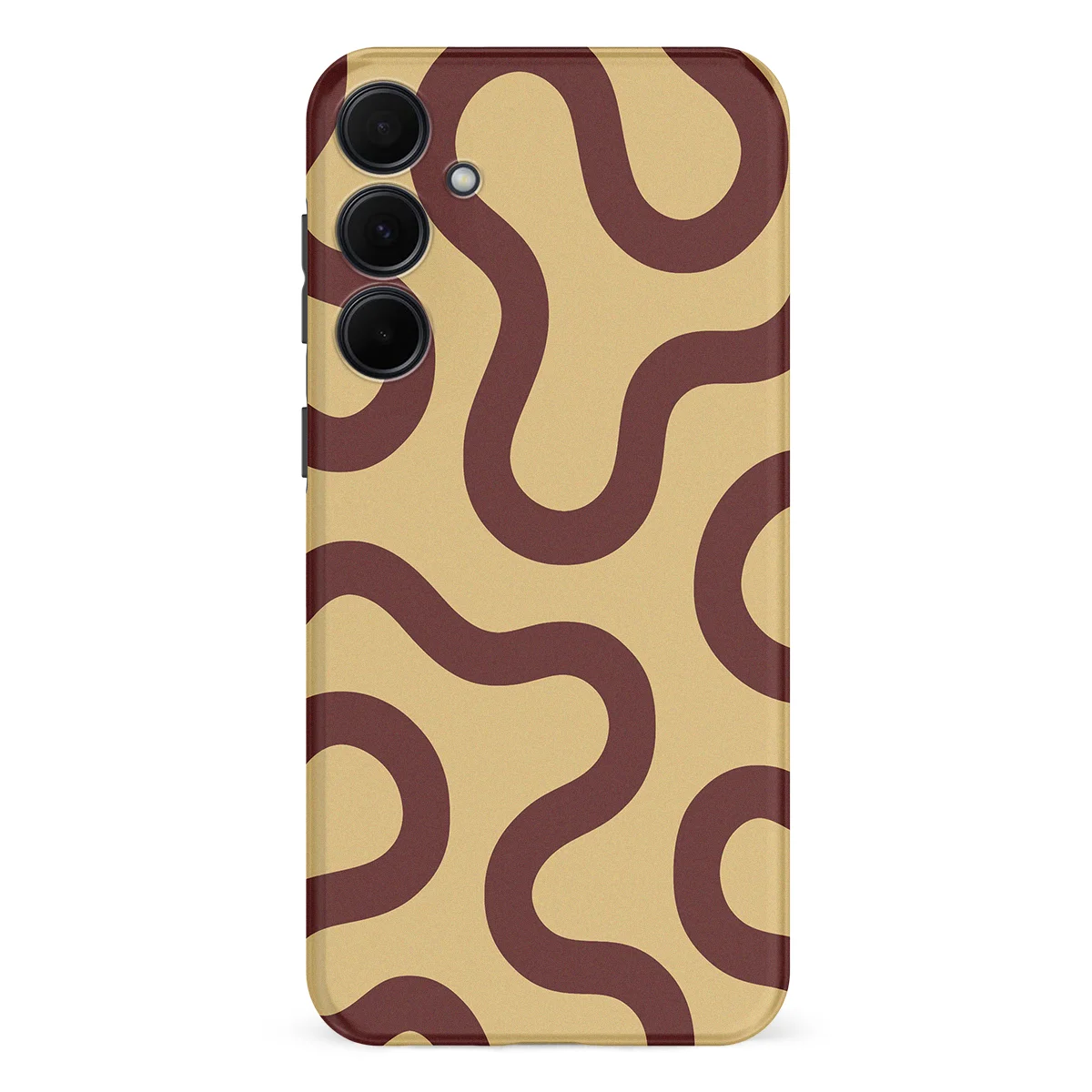 Motion Flow - Cocoa Curve - Beige/Brown case for Galaxy A35 - Image 1