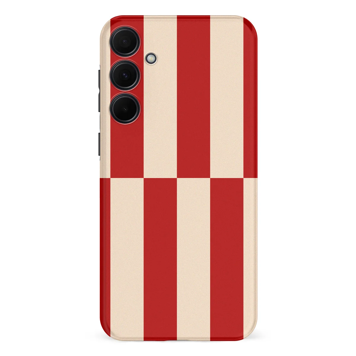 Offset Stripe - Scarlet Sand - Beige/Red/Multicolor case for Galaxy A35 - Image 1