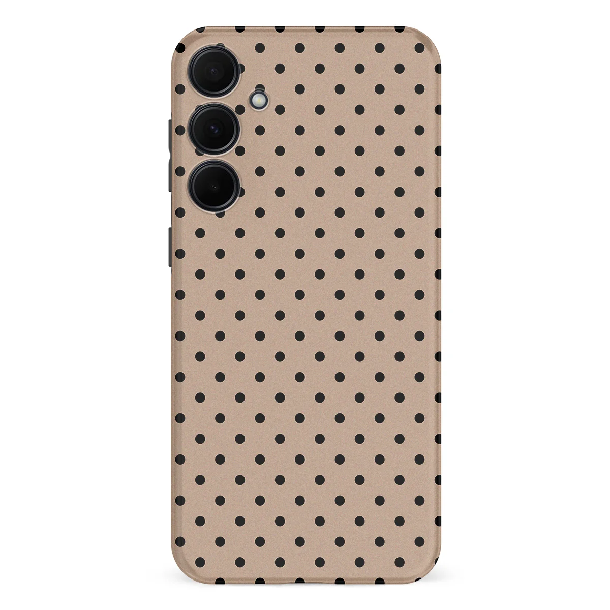 Polka Dots - Cocoa Noir - Brown/Black case for Galaxy A35 - Image 1