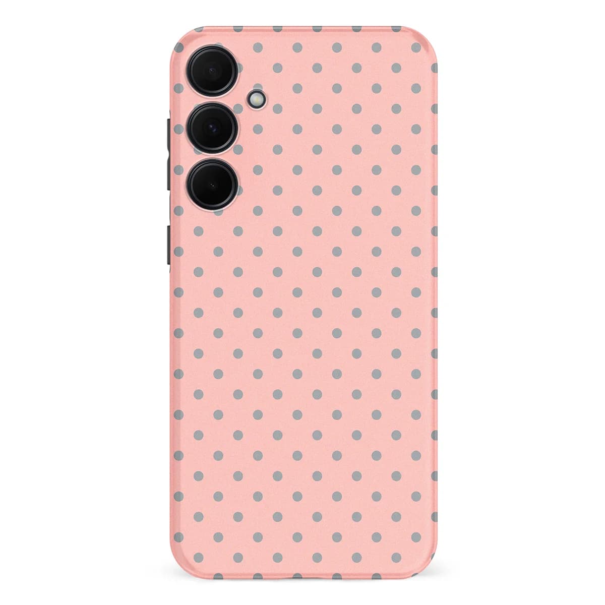 Polka Dots - Soft Grey Dots - Pink/Grey for Galaxy A35