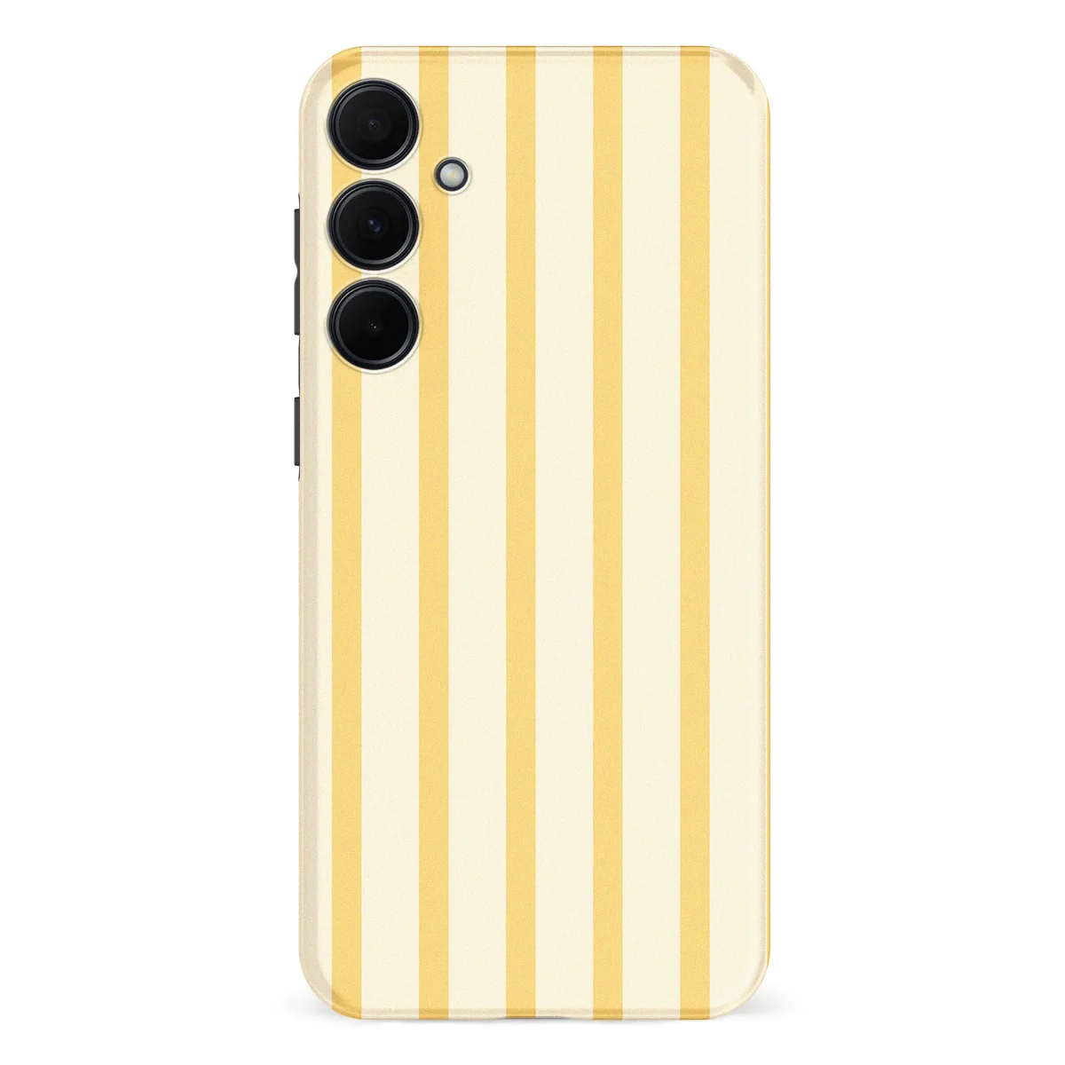 Stripes - Vanilla Drop - Beige/Yellow case for Galaxy A35 - Image 1