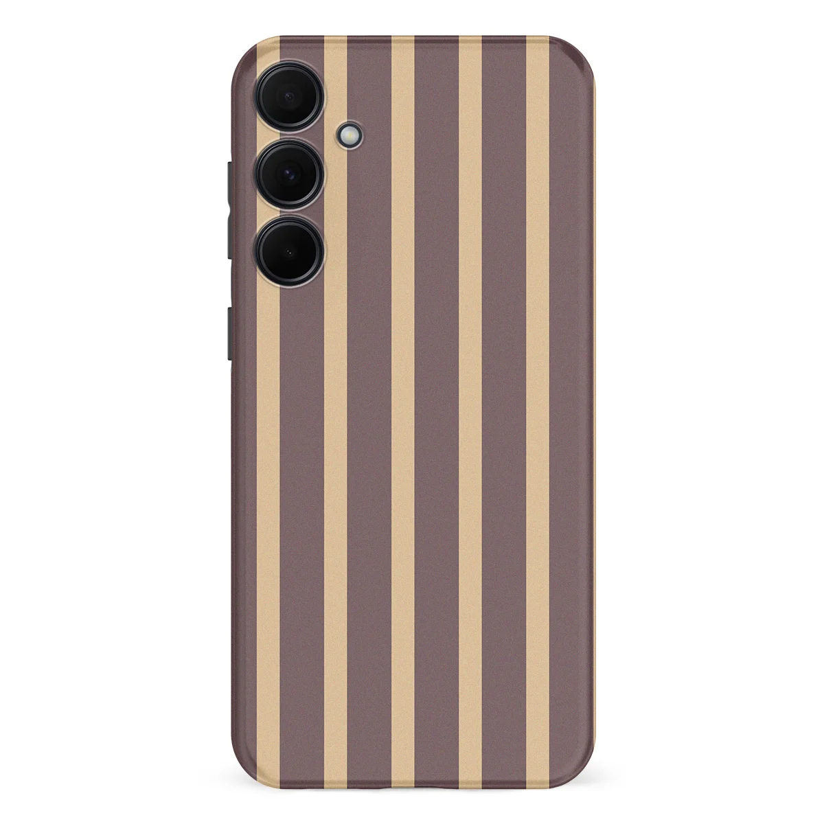 Stripes - Velvet Praline - Purple/Brown/Multicolor case for Galaxy A35 - Image 1