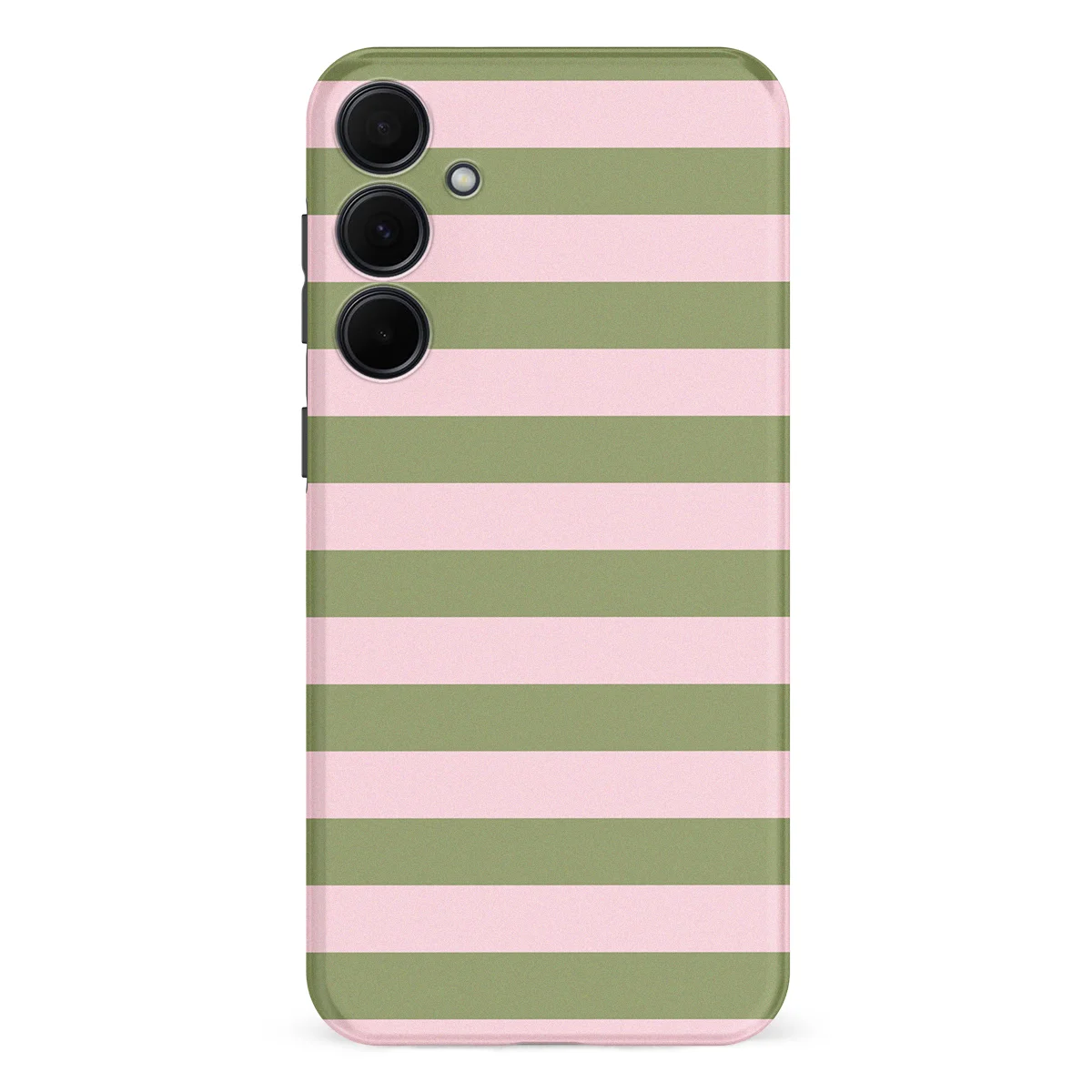 Studio Stripes - Olive Blush - Pink/Green/Multicolor case for Galaxy A35 - Image 1