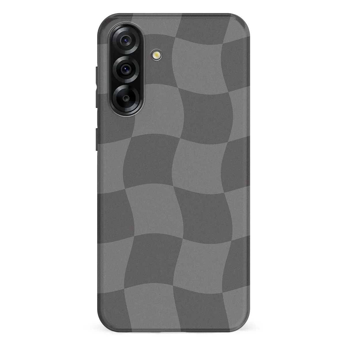 Checkered Warp - Grey Motion - Grey case for Galaxy A36 - Image 1