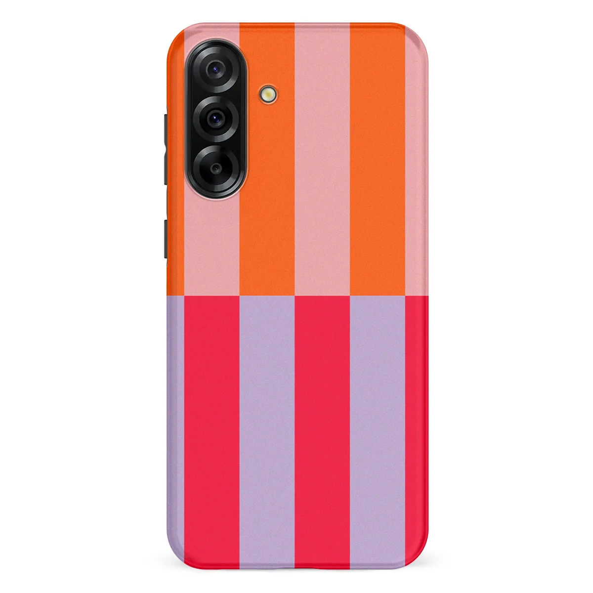 Offset Stripe - Sunset Clash - Orange/Purple/Red case for Galaxy A36 - Image 1