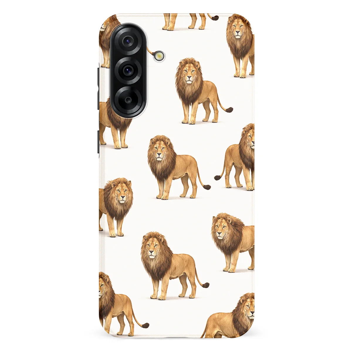Safari - Leeuw - White/Yellow case for Galaxy A36 - Image 1