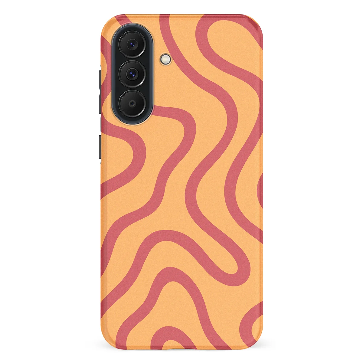 Curvy Lines - Terracotta Twist - Orange/Red case for Galaxy A37 - Image 1