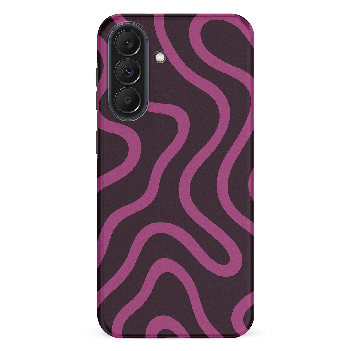 Curvy Lines - Velvet Mood - Purple/Pink case for Galaxy A37 - Image 1