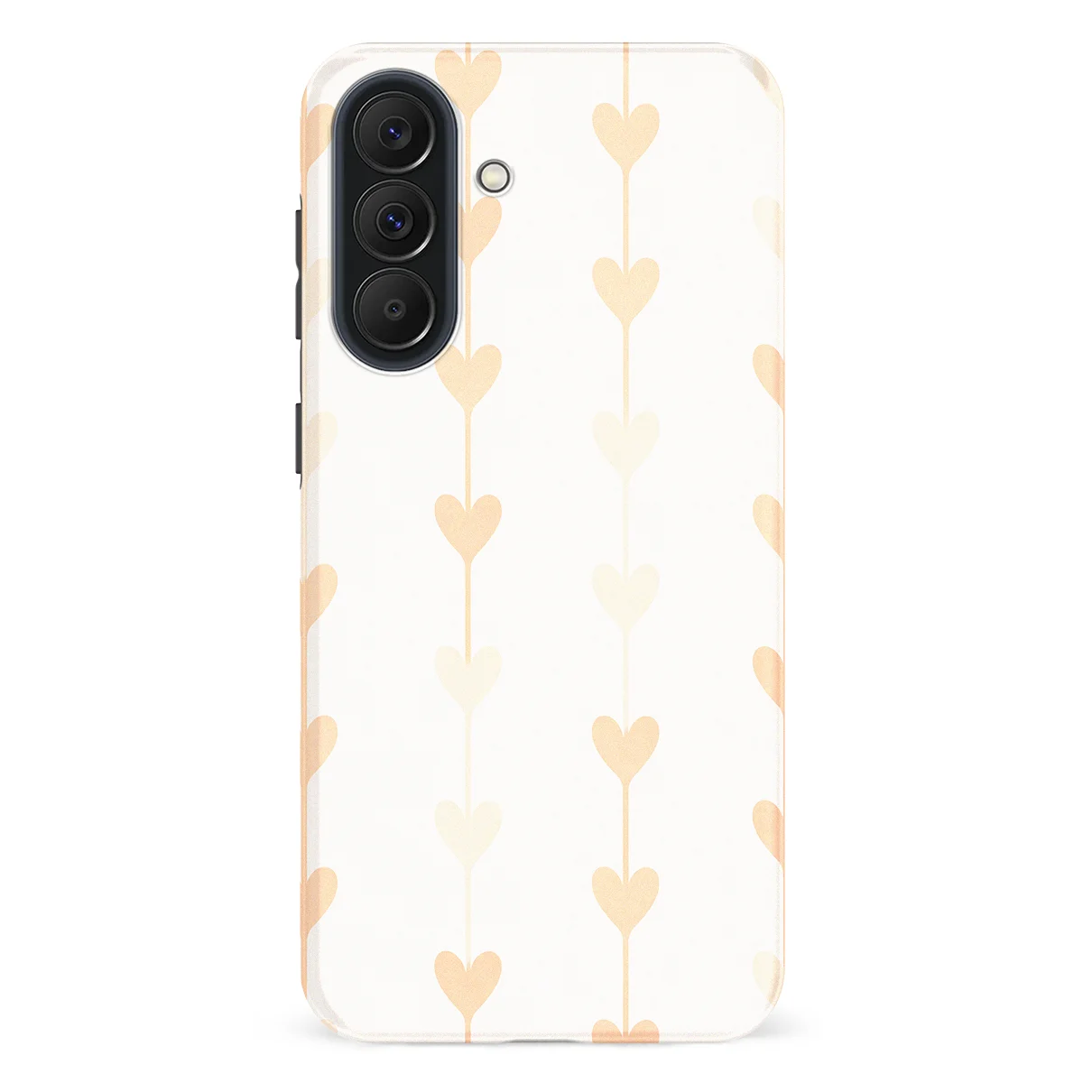 Little Love - Vertical Hearts - Pink/Multicolor case for Galaxy A37 - Image 1