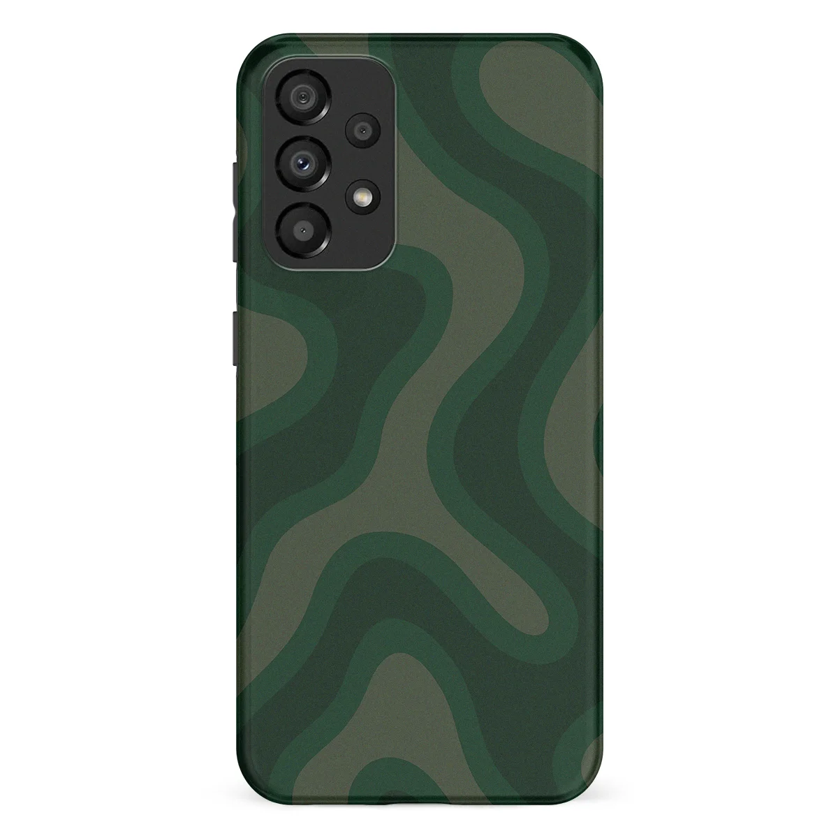 Curvy Lines - Evergreen Drift - Green case for Galaxy A53 - Image 1
