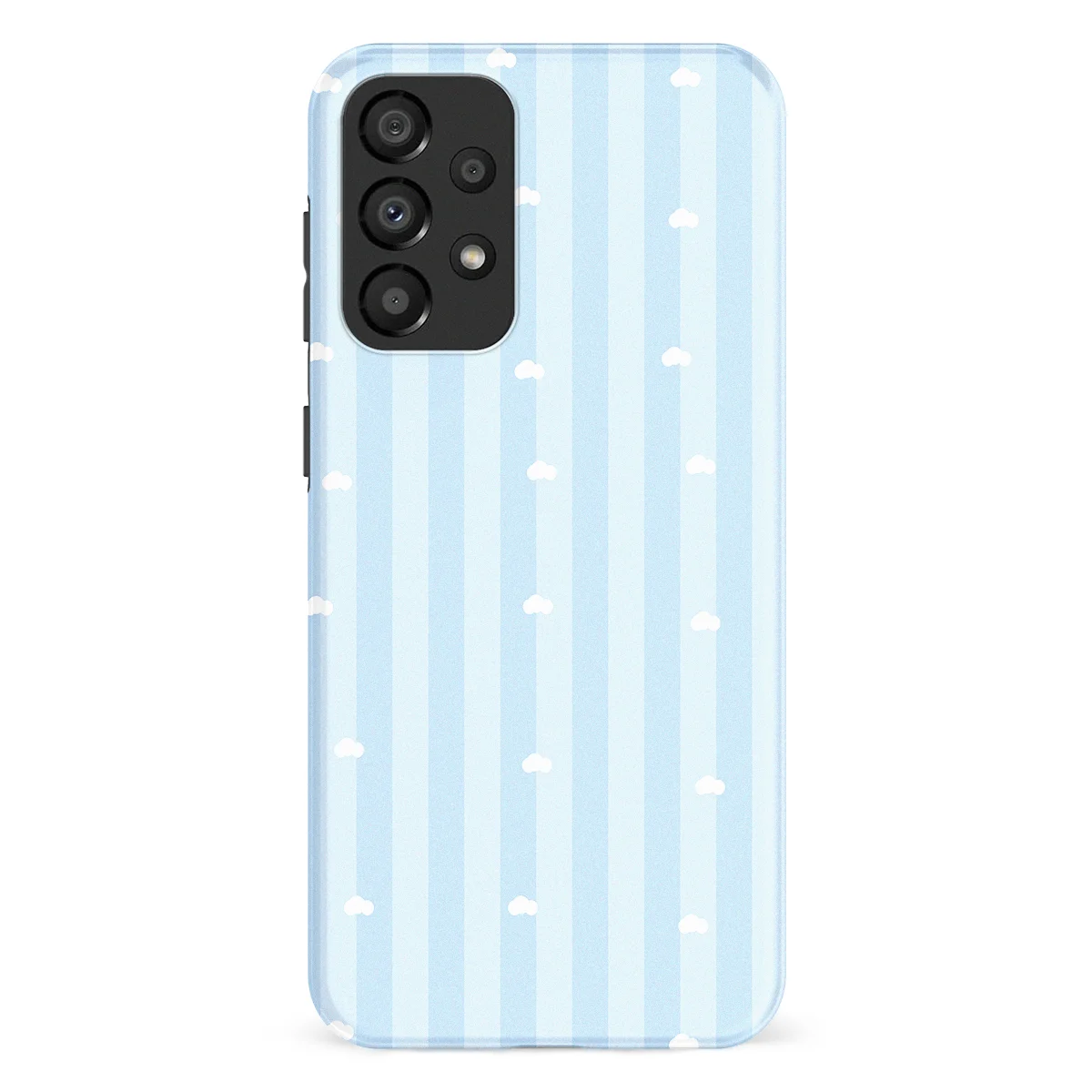 Happy Stripes - Cotton Sky - Blue case for Galaxy A53 - Image 1