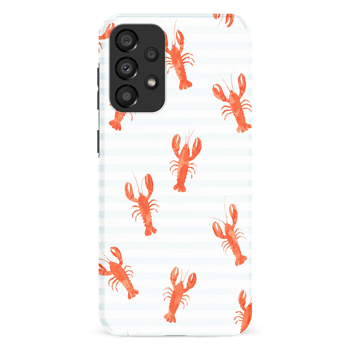 Happy Stripes - Lobster Lanes - Blue/Red/Multicolor case for Galaxy A53 - Image 1