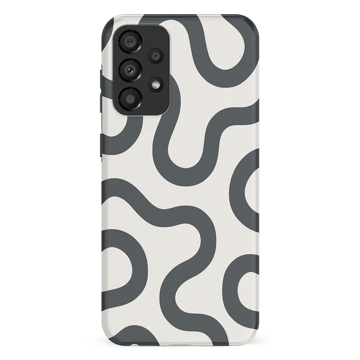 Motion Flow - Graphite Glide - White/Grey case for Galaxy A53 - Image 1