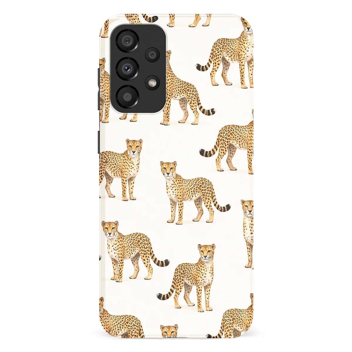 Safari - Cheetah - White/Yellow case for Galaxy A53 - Image 1