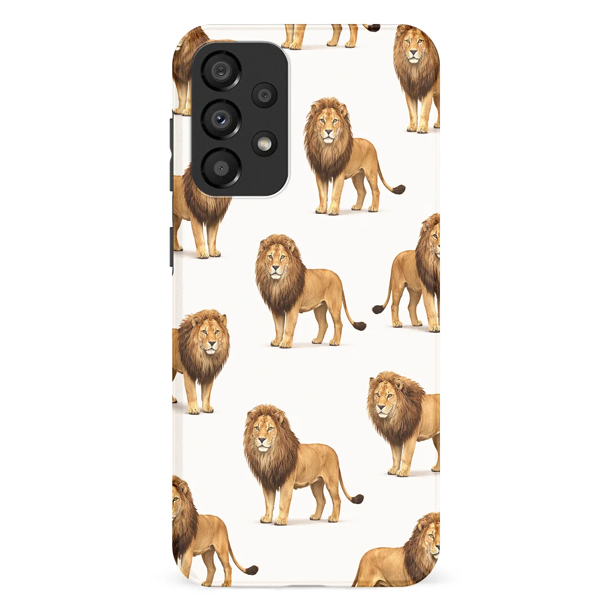 Safari - Leeuw - White/Yellow case for Galaxy A53 - Image 1