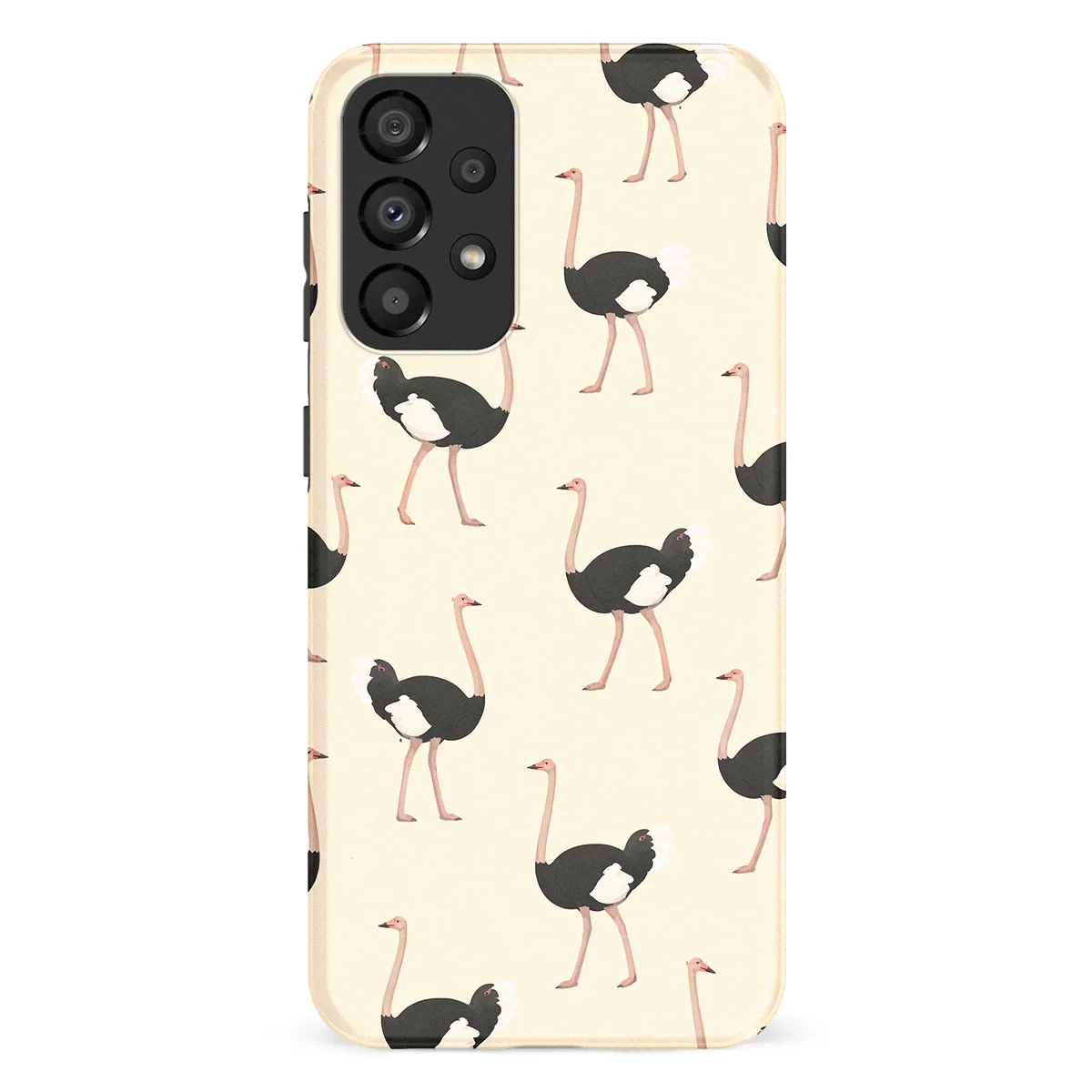 Safari - Struisvogel - White/Black case for Galaxy A53 - Image 1