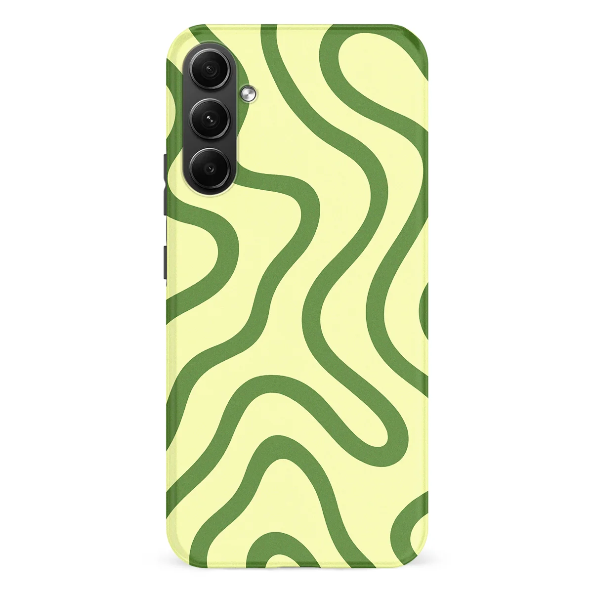 Curvy Lines - Leaf Loop - Green case for Galaxy A54 - Image 1