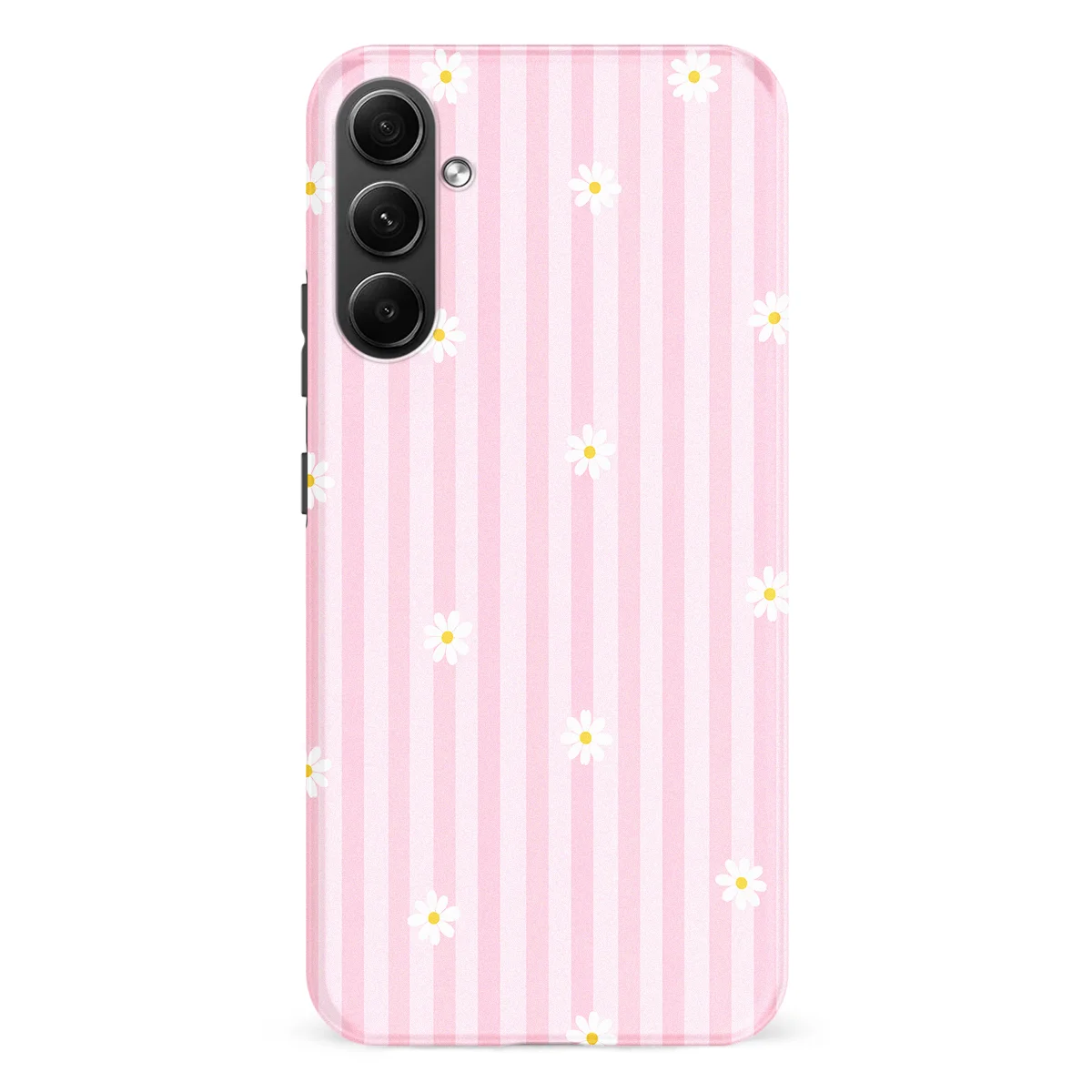 Happy Stripes - Daisy Blush - Pink case for Galaxy A54 - Image 1