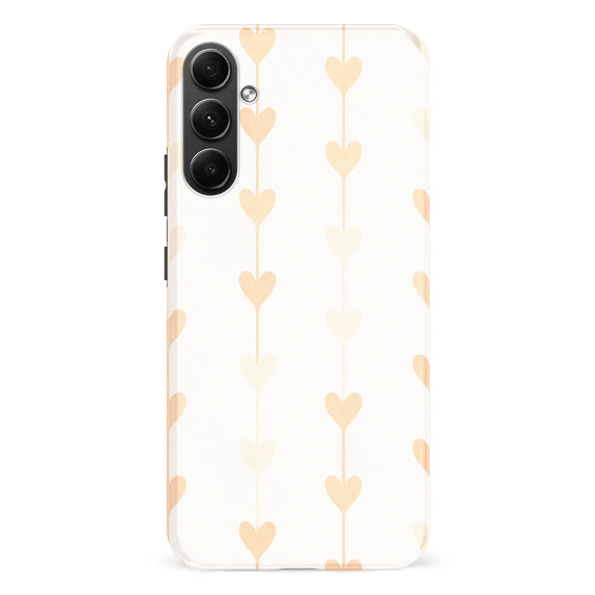 Little Love - Vertical Hearts - Pink/Multicolor case for Galaxy A54 - Image 1