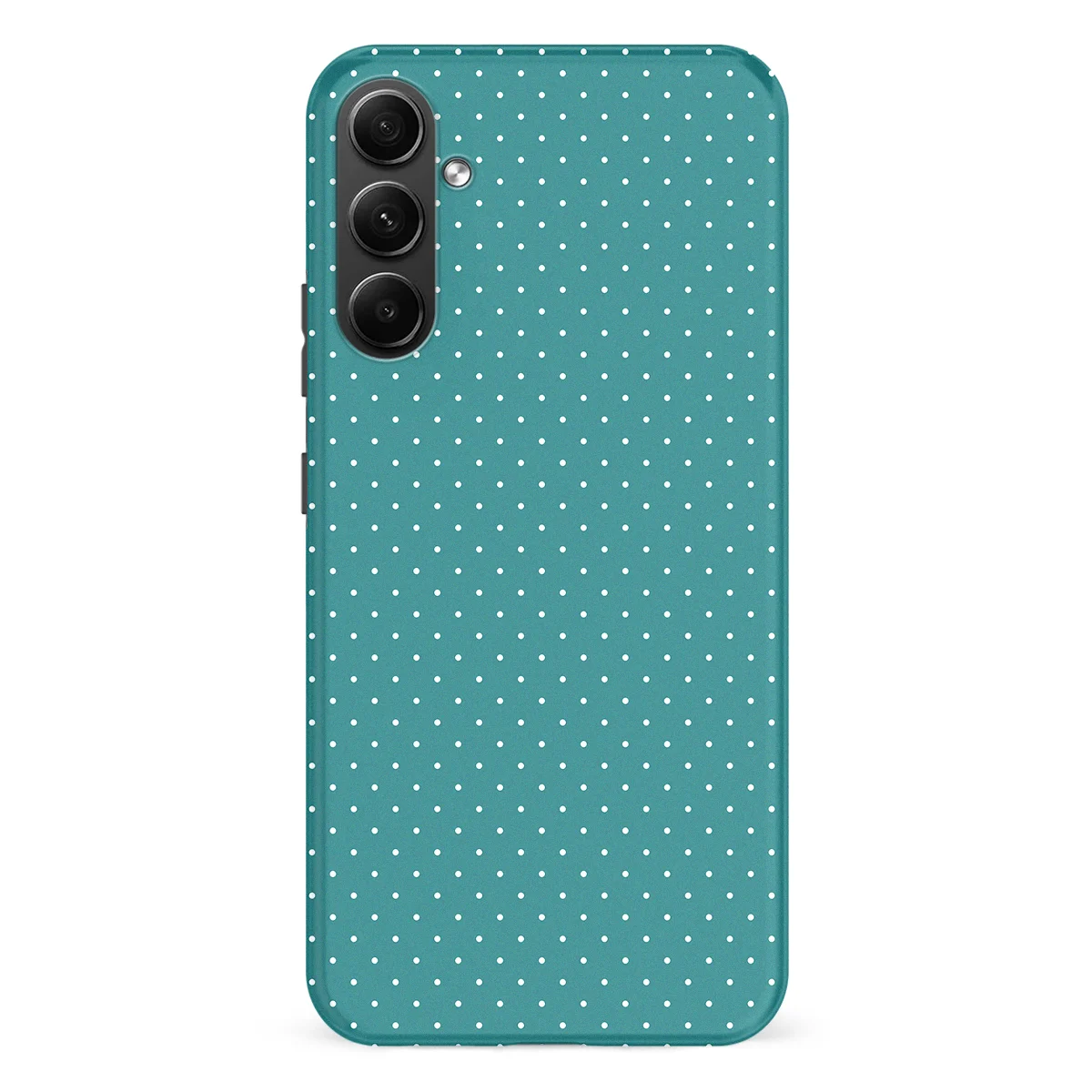Micro Polka - Deep Teal - Turqoise case for Galaxy A54 - Image 1